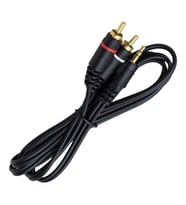 PowerMaster PM-4283 2 RCA to 3.5mm Stereo Kablo Gold Metal Uçlu 1.5m