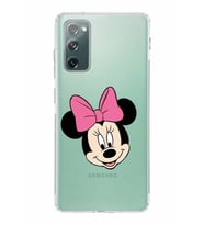 Samsung Galaxy S20 FE  Kamera Korumalı Kapak Minnie Mouse Tasarımlı  Şeffaf  Kılıf
