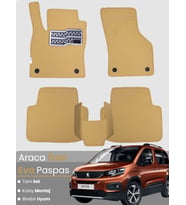 PEUGEOT RİFTER (2018-2025) Uyumlu EVA Paspas Tam Set–Araca Özel,Oto Paspas