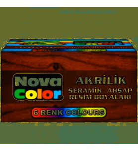 Nova Color Akrilik Boya 6Lı - 2 paket