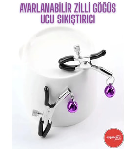 BDSM Zilli Göğüs Ucu Klipsi Ayarlanabilir Basınçlı Metal Meme Ucu Sıkıştırıcı Çiftler İçin Erotik Fantezi Aksesuar