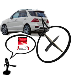Mercedes Ml Serisi W166 Arka Silecek Kolu ve Süpürgesi 2011-2015