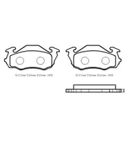 SUBARU DOMINGO/LIBERO- 90/94; ÖN FREN BALATASI (DİSK) (115X49X15) (DAIWA) 26290-TA071 070-6350