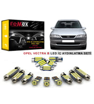Opel Vectra B LED İç Aydınlatma Ampul Seti FEMEX Parlak Beyaz
