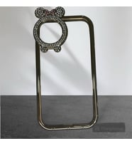 IPHONE 11 Uyumlu GOLD Mickey Mouse miki lüx taşlı silikon telefon kılıfı