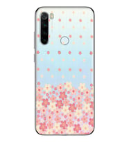 Redmi Note 8 Uyumlu Çiçek Desenli Şeffaf Telefon Kılıfı
