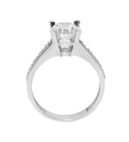 Cigold Taşlı Yüzük 14 Ayar Altın 2.62 Gr OA-K21101038850 (Beyaz)