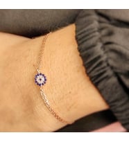 Nazarlık Rose Gümüş Bileklik