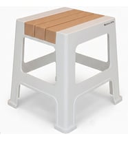 Boy Kaymaz Tabanlı Ev Ofis Taburesi - 120 Kg Taşıma Kapasiteli Kaymaz Banyo Taburesi - Çocuk Taburesi - 31x35x35 cm (Turuncu)