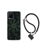 Vivo V21e Kılıf Silikon Desen Boyun Askılı Sarmaşıklar 1675