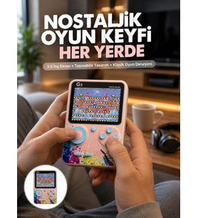 Game Box Mini 500 Adet Retro Oyun Taşınabilir Oyun Konsolu Yeni Nesil