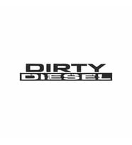 Dirty Diesel Araba Sticker siyah 16x3 CM (Siyah)