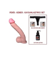 33 cm Belden Bağlamalı Realistik Dev Penis - Supremacy