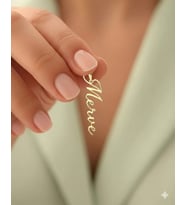 925 Ayar Gümüş Papatya Silver Kişiye Özel İsimli İmza Kolye Ucu.rose.gold.rodaj Renk Seçeneği