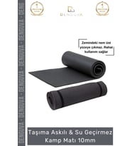 #KampMatı Taşıma Askılı Dayanıklı Konfor Pilates Yoga Spor Fitness Kaymaz Minderi 10mm Kamp Matı