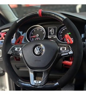 Golf 7 Jetta Passat Tiguan Polo Araca Özel Dikmeli Direksiyon Kılıfı