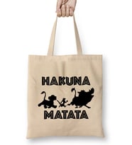 Hakuna Matata Bez Çanta Uzun Saplı