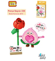LOZ Micro Block Serisi Sevimli Çiçek 330 Parça Oyuncak Yapım Seti FFLZ-8818 (Standart)