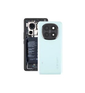 Xiaomi Redmi Note 14 Pro+ Plus 5G Arka Kapak - Arka Pil Batarya Kapağı Kamera Lensli - 24115RA8EG Uyumlu (Yeşil)