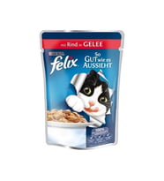 Felix Taze Sığır Etli Jöleli Pouch Yetişkin Kedi Konservesi 85 Gr