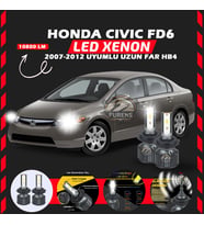 Honda Civic FD6 2007-2012 Uzun Far Uyumlu Şimşek Etkili Led Xenon Premium Series HB4