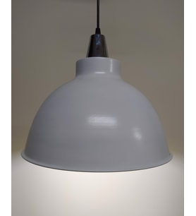 RİOLİGHT RETRO BEYAZ İÇİ BEYAZ KROM ASKILI TEKLİ METAL SARKIT (Siyah)