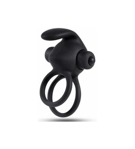 Titreşimli Rabbit Penis Halkası Siyah
