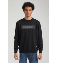 Bisiklet Yaka Lacivert Regular Custom Sweatshirt 23FWM60149