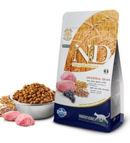 ND Düşük Tahıllı Kuzu Etli Yaban Mersinli Kedi Maması 1,5 Kg