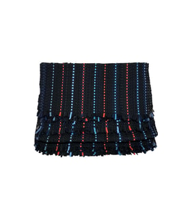 Oto Koltuk Serme Kilim 3”lü Takım Kırmızı & Mavi çizgili