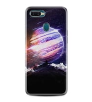 Oppo A5S A15 A16 A54 A55 A73 A74 Kılıf Desemli Silikon Super Planet 1797