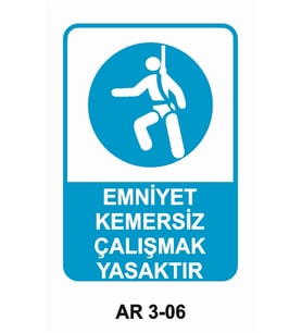 İŞ GÜVENLİĞİ UYARI LEVHASI 1 ADET PVC 21 X 29CM