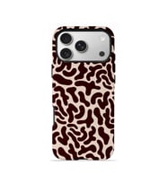 iPhone 17 Pro Max Vorian Çift Katmanlı Kılıf Cocoa Scribble