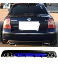 Vw Passat B5 Mavi Difüzör Çiftli Yuvarlak Egzoz Görünümlü D Tip Difizör