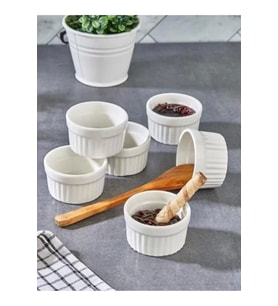 Cooker CKR4016 Porselen Reçellik 6 Cm 6 Lı (Beyaz)