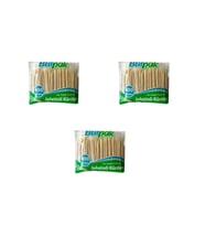Burpak Jelatinli / Poşetli Ahşap Kürdan - 400 Adetlik 3 Paket