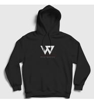 Presmono Unisex Beyaz Logo Russell Westbrook Kapüşonlu Sweatshirt 368909tt (Siyah)