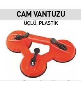 15011 Üçlü Plastik Cam Vantuzu