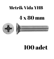 Metrik Vida Civata Yhb 4x80 100'lü Paket