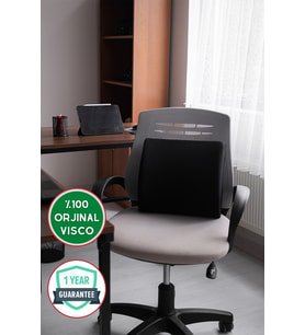 Ortopedik Koltuk Minderi Bel Sırt Desteği Yastığı 36x34 Cm