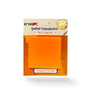 İnox Şeffaf Yapışkanlı Not Kağıdı 75x75 Turuncu 50'li