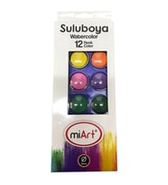 MİART MSB12 28mm SULUBOYA KARTON KUTU 12'Lİ (12 RENK)