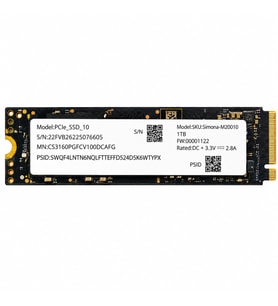 Simona M20010 1TB 6799/6171 MB/s PCIe 4.0 x4 NVMe M.2 2280 SSD CS3160PGFCV100DCAFG (Huawei OEM)