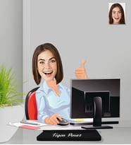 Kişiye Özel Kadın Ahşap Biblo-4