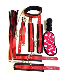 OdinsShop Fetiş Fantezi Serisi 7 Parça Mükemmel Deri Set
