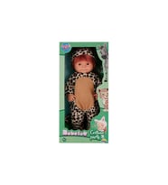 Peluş Leopar Kostümlü Oyuncak Bebek 40 Cm