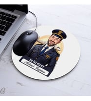Kişiye Özel Hediye Karikatürlü En İyi Erkek Pilot Mousepad