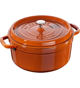 Staub 405112980 Döküm Tencere, Yuvarlak, Tarç (Çok Renkli)