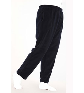 Lüx Polar Cepli Kışlık Kadın Pijama Altı ra1 (Siyah)