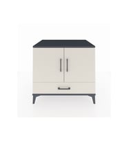 Kronos Şifonyer 2 Raflı Tek Çekmeceli 2 Kapaklı 88x59x80 Antrasit-Aytaşı